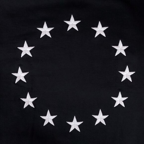 Etudes Studio Mens Size XL Black Europa Crewneck Sweatshirt Cotton - Picture 4 of 10